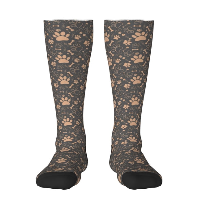 Fotbe Animal Paw Calcetas Divertidas Estampadas para Hombre y Mujer, Calcetas de Algodón hasta la Rodilla para Caminar, Correr, Enfermería y Embarazo