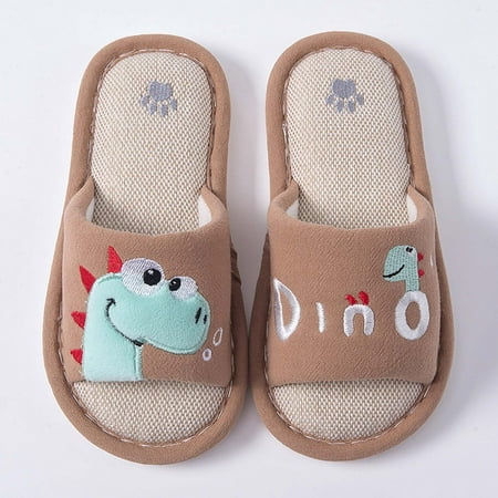 

Levmjia Girls Shoes Slippers Sandals Clearance Summer Kids Boys And Girls Baby Spring And Autumn Non-slip Linen Cotton Slippers