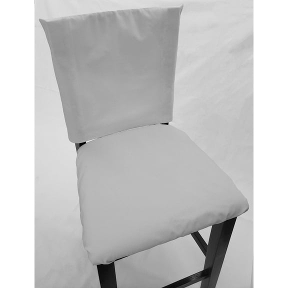Waterproof Canvas Dining Room Chair Back Covers or Seat Covers by Penny's Needful Things (Seat Cover Only) (White)
