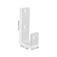 thumbnail image 2 of Raindrops  4 PCS Bunk Bed Slide Attachment Garage Storage System Hooks White, 2 of 8
