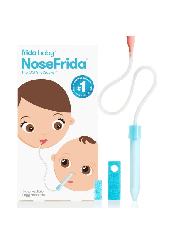 Frida Baby NoseFrida Saline Kit, Nasal Aspirator with Saline Nasal Spray,  Kids Decongestion and Cold Relief, Medicine Alternative, 3 Pieces