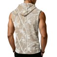 thumbnail image 7 of Men’s Sleeveless Hoodie Vest with Drawstring Hood and Front Pocket Casual Loose Fit Camouflage Print Athletic Top for Outdoor Activities, 7 of 7