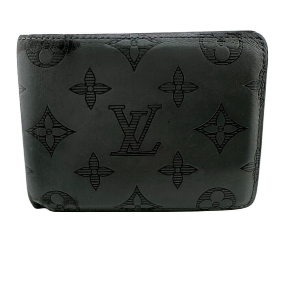 Pre-Owned LOUIS VUITTON M81383 Multiple Bifold Wallet Gray Men's