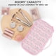 thumbnail image 4 of Bolsa de maquillaje Relavel Cute Pink con soporte para brochas para niñas, 4 of 7