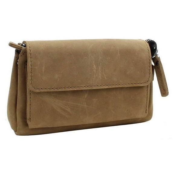 Vagarant Traveler 8.5" Cowhide Leather Large Clutch Bag LH01.DS