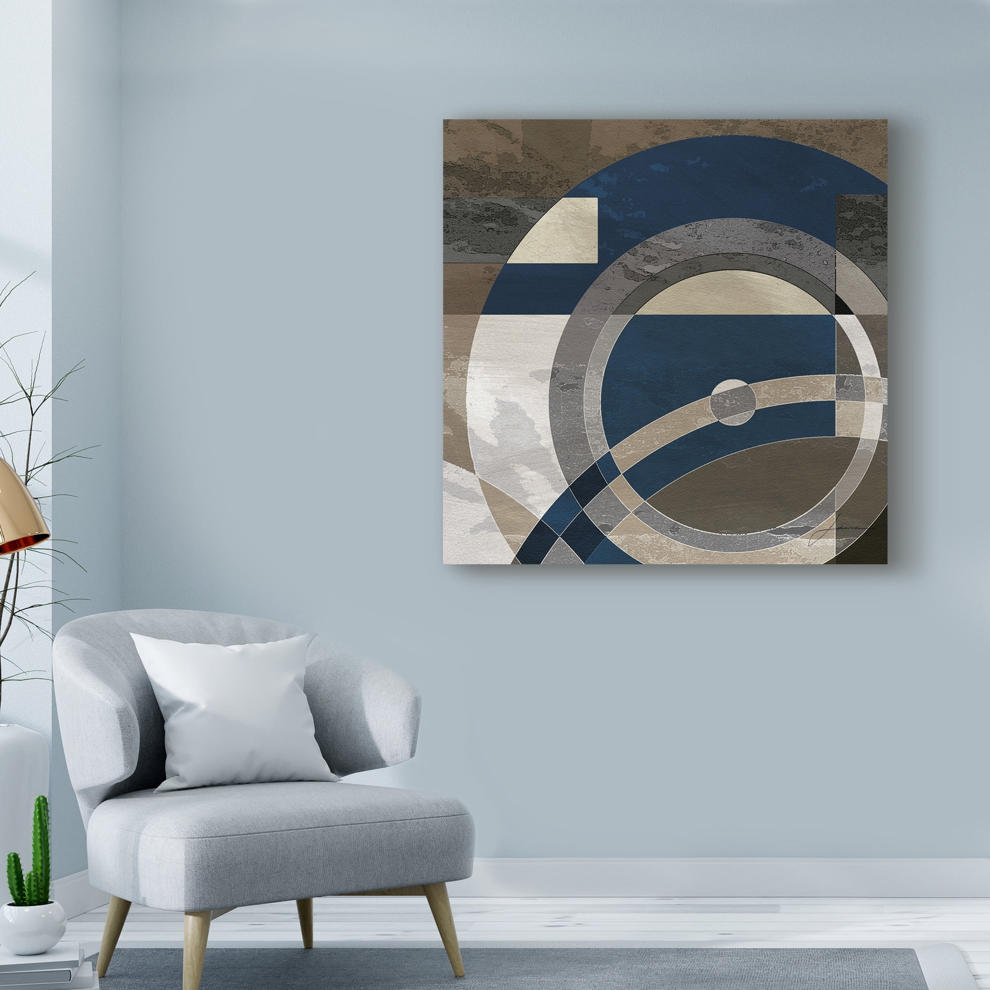 Trademark Fine Art 'Concentric Squares II' Canvas Art by James Burghardt