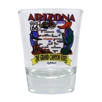 Arizona ST Elemnts Map Shot Glass