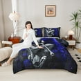 thumbnail image 4 of Castle Fairy Boys Girls Skeleton Couple Lover Full Size Comforter Sets 3-Piece,Happy Valentine's Day Bedding Comforter Set,Chic Floral Rose Lightweight Bedding Sets,Super Cozy Room Decor,Reversible, 4 of 8