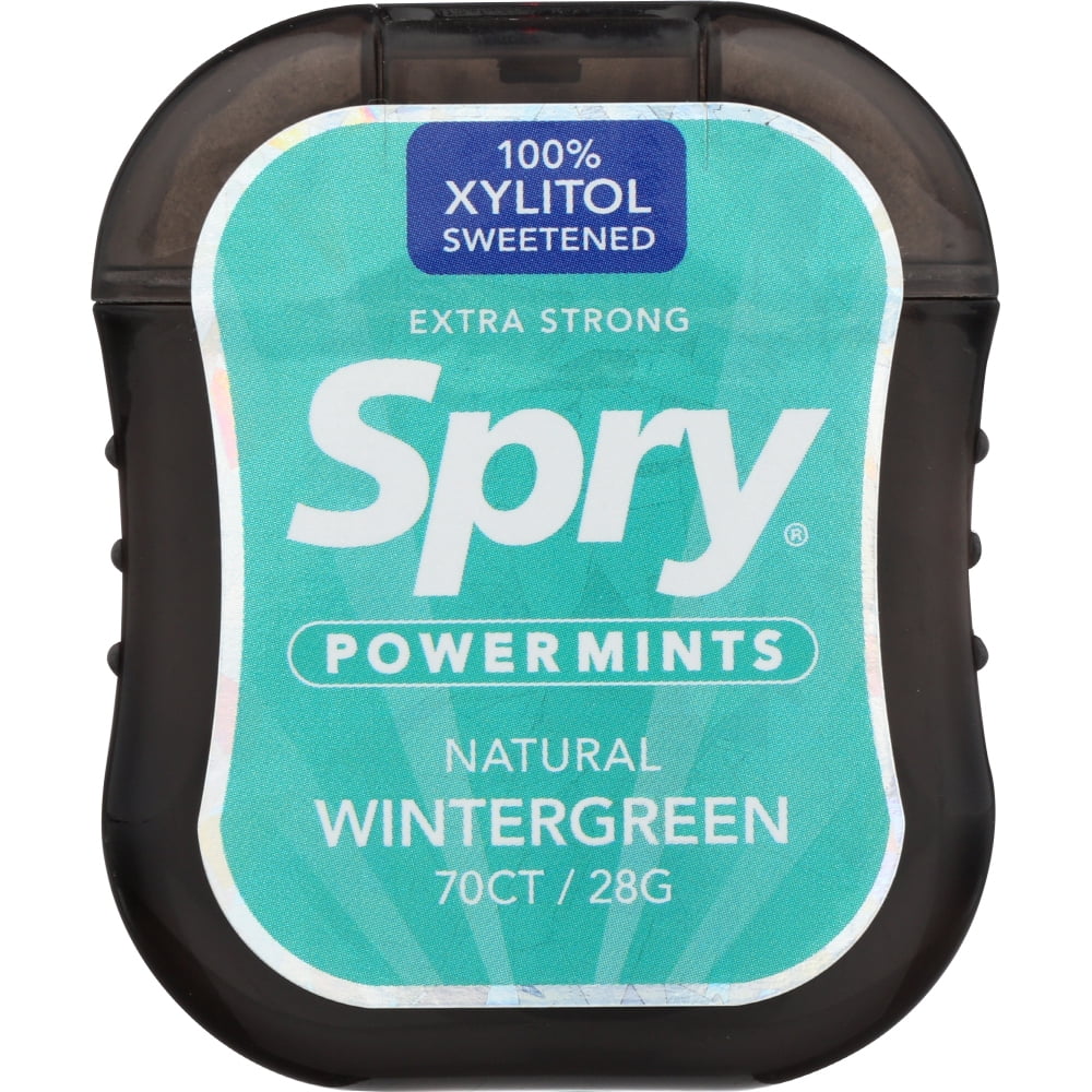 Xlear Spry Extra Strong Xylitol Power Mints Wintergreen 70 Mint(s