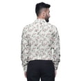 thumbnail image 4 of BESTMAN Men Slim FitÂ&nbsp;Shirts Button Down For Boys Long Sleeve PrintedÂ&nbsp;Shirt, 4 of 5