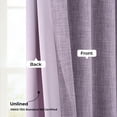 thumbnail image 6 of HPD Half Price Iris Faux Linen Room Darkening Curtains for Bedroom & Living Room Curtains (1 Panel), Window Curtains 108 inches long, Rod pocket curtains & drapes, 50W X 108L, 6 of 11