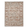 thumbnail image 2 of Luxee Designs Alpine 9x12 Area Rug, Low Pile Stain Resistance Bordered Rugs for Living Room, Dining Room, Bedroom, Kitchen, Office - Orange/Gray, 2 of 9