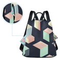 thumbnail image 5 of FORMRS Women's Travel Backpack Purse Anti-Theft Hidden Pockets Casual Shoulder Bag, Black Cubes, 5 of 7