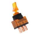 thumbnail image 3 of LOVIVER Grande Performance 5Pcs A Mené On / Off Commutateur à Bascule SPST avec Couvercle 12V 20A - Orange, comme Décrit, 3 of 8