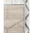 thumbnail image 7 of Unique Loom Matrix Trellis Collection Area Rug - Tile (8' x 10' Rectangle White/Gray), 7 of 7