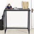 thumbnail image 2 of Escritorio Plegable Rectangular de Color Negro (80cm*40cm*74 cm) HOMEMAKE FURNITURE Industrial Clásico, 2 of 6