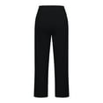 thumbnail image 5 of Womens Trousers Back Pants Elastic Waist Drawstring Pants Casual Pants Womens Fall Clothes Business Casual Casual Pants Set for plus Size Women Women Pants Casual Elastic Waist Dress Pants for Women, 5 of 5