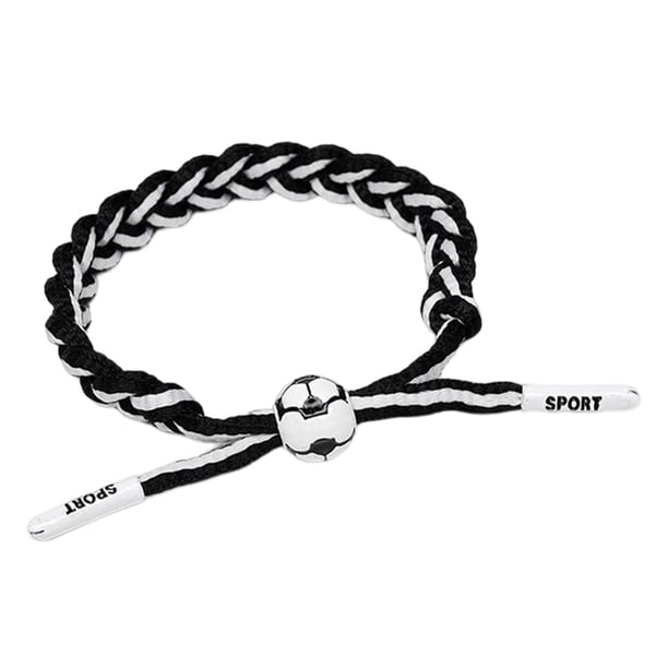 Brazaletes de fútbol Colco de cuerda para jugadores de fútbol Negro
