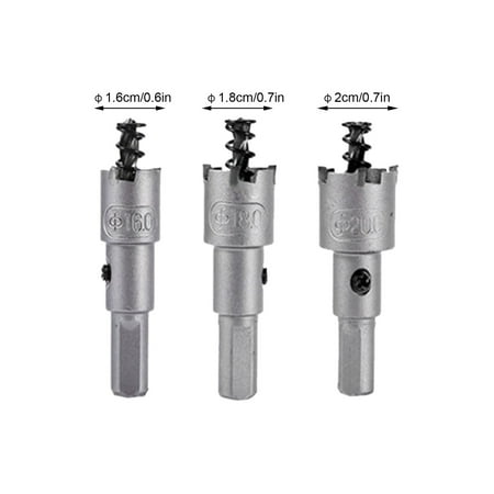 

WSBDENLK Alloy Hole Cutters Carbide Hole Opener Stainless Steel Hole Opener Reamer Metal Hole Drill Rollbacks Clearance