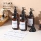 thumbnail image 2 of Juego de botellas de champú Mithrgrous recargables con bomba de 500 ml (paquete de 5), 2 of 7