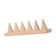thumbnail image 5 of Detachable s Holder Stand Finger s Storage Organizer Durable Elegant Cone Shape Wood for DIY Craft Showcase Photography Salon Tabletop 6 Slots, 5 of 8