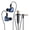 Blue, variant on YUNOVA KT-02 Wired Headphone Sport Headset, Noise Cancelling Earphones with Mic Dynamic HD, 3.5MM Jack Headsets for Live Singing Recording Karaoke Live Video Streaming, Live Game Miking