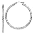 thumbnail image 1 of 925 Sterling Silver 2.5mm Hoop Earrings Round, 1 of 6