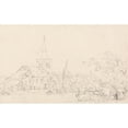 thumbnail image 3 of Thomas Girtin 14x11 Black Modern Framed Museum Art Print Titled - Great Marlow Church, Buckinghamshire (ca. 1795), 3 of 5