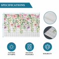 thumbnail image 6 of Colorful Flowers Placemats Set of 8, Spring Floral Leaves Botanical Gray Plaid Placemats for Dining Table, Place Mats for Kitchen Tabletop, Waterproof Wipeable Dining Table Mats Set, 6 of 9