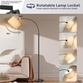 thumbnail image 4 of CNXIN Arc Floor Lamps with Remote Control and Stepless Dimmable Color Temperature and Brightness Standing Lamp with Adjustable Be, 4 of 6