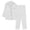 White, variant on Women's Satin Pajama Set - Long Sleeve Button Lapel Soft Nightwear 2-Piece Set - Pink - XL