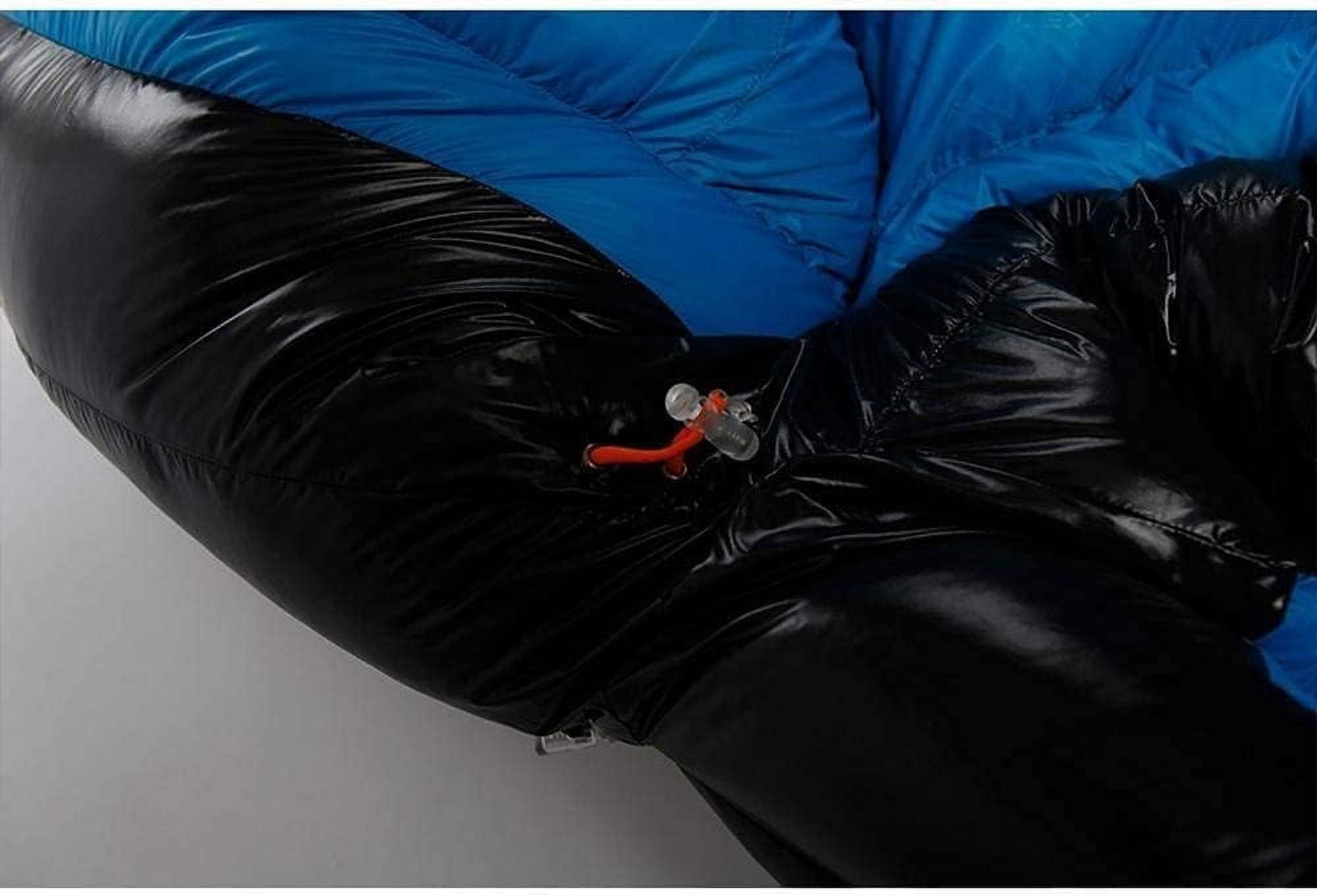 Camping Sleeping Bags Sleeping Bag 95% Goose Down Sleeping Bag 15D Nylon Waterproof Fp800 Warm Comfort Outdoor Camping Sleeping Bags for Adults Survival Equipment (G2bluel700g)