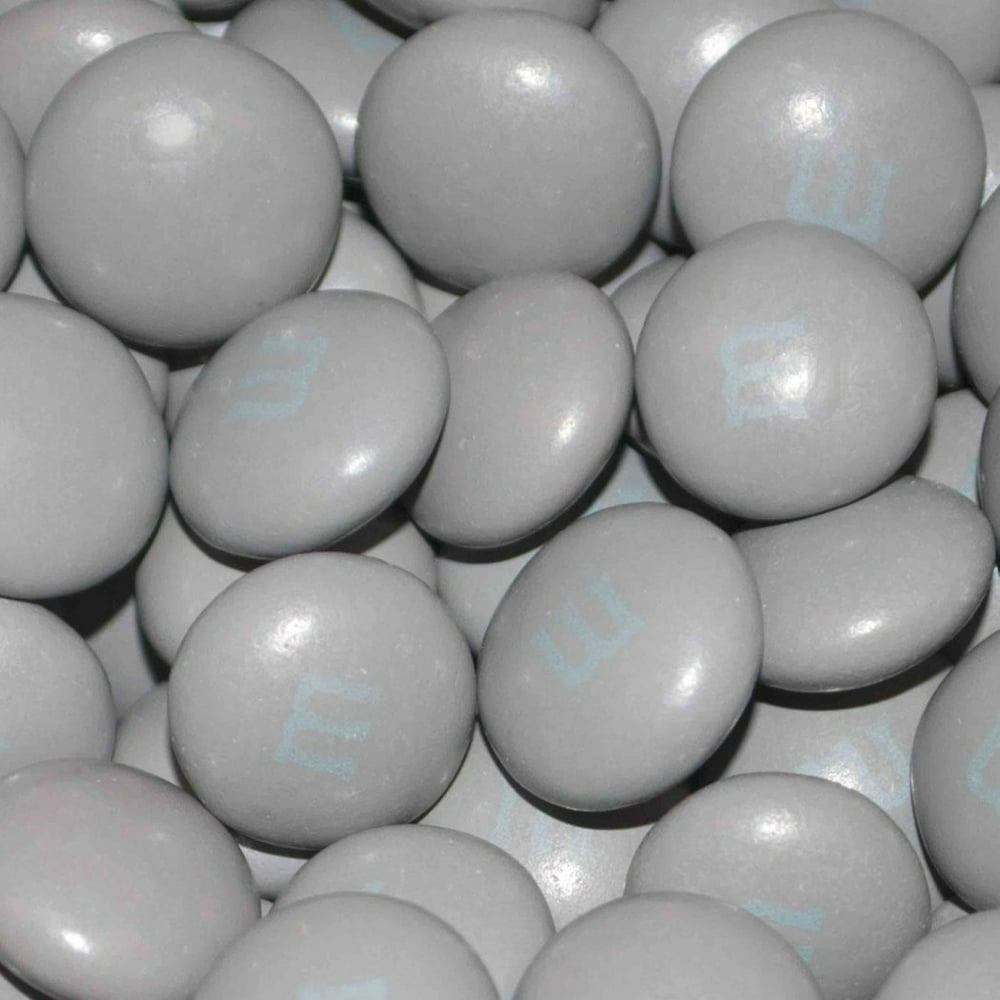 Silver M&Ms Candy 2lb  Milk Chocolate (approx 1,000 pcs)  Walmart.com