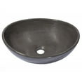 thumbnail image 4 of Eden Bath EB-N012CB 5.9 x 13.4 x 15.9 in. Oval Concrete Vessel Sink, Charcoal, 4 of 7
