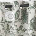 thumbnail image 2 of DriftAway Linen Floral Paisley Green Blackout Curtains for Living Room Bedroom 63 Inch Length 2 Panels Lined Grommet Window Drapes Thermal Farmhouse Country Jacobean Curtains Loden Green, 2 of 8