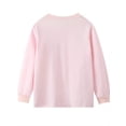 thumbnail image 5 of 2pcs Girls Casual Cartoon Unicorn Print Crew Neck Pink Cotton Pajama Sets, 5 of 5