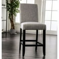 thumbnail image 4 of Furniture of America Iceland Fabric Upholstered Counter Chair in Gray (Set of 2), 4 of 5