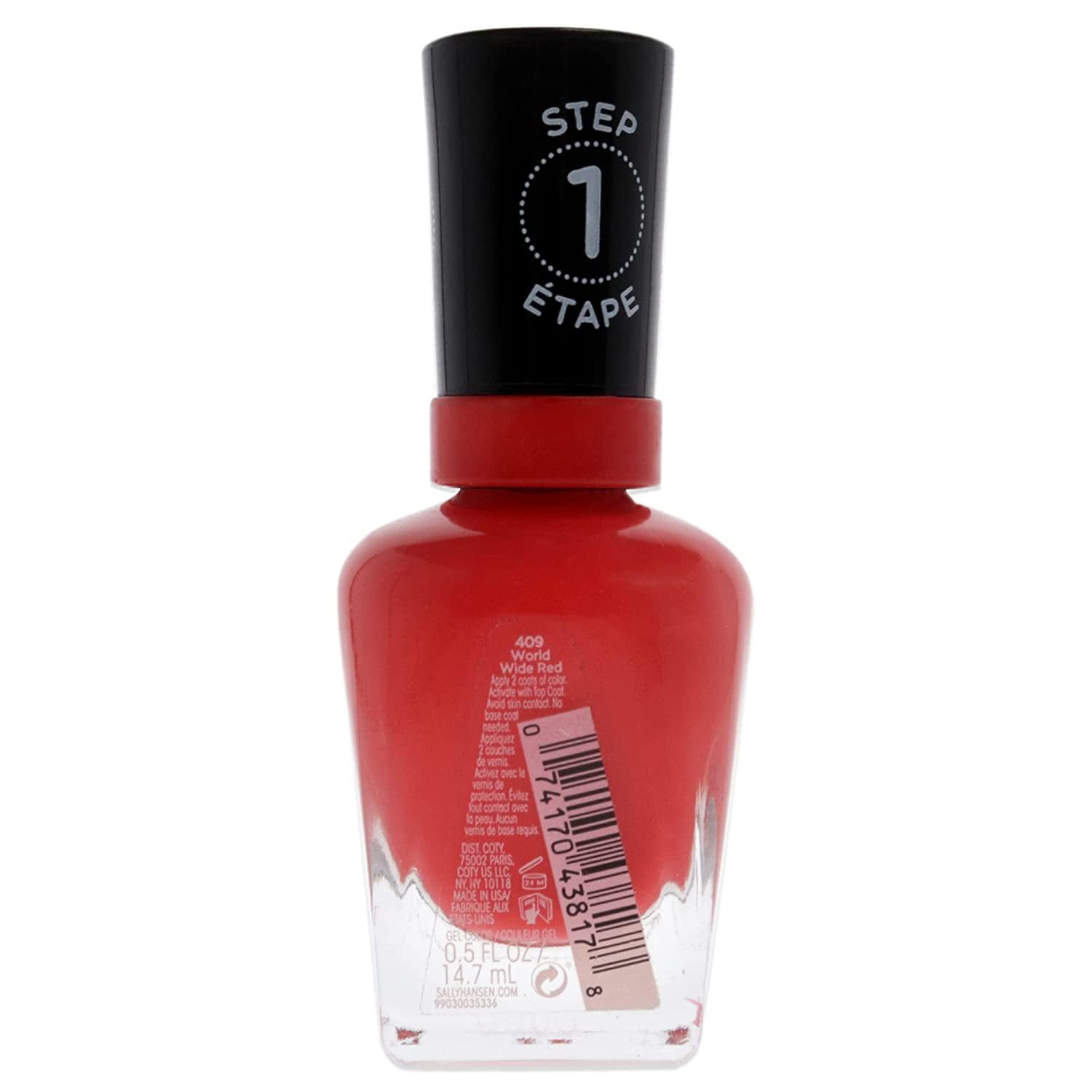 Sally Hansen Miracle Gel Vernis à ongles, système de gel en 2 étapes, sans lampe UV, tenue jusqu'à 8 jours