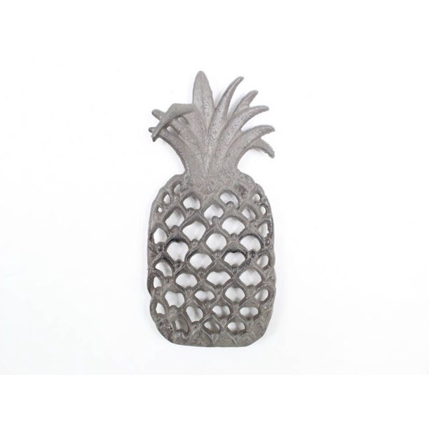 Cast Iron Pineapple Trivet 9"