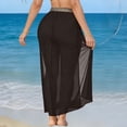 thumbnail image 5 of Mesh Sheer Cover Ups for Swimwear Women High Waisted Tummy Control Maxi Skirts with Side High Split Sexy Cover Up for Bikini Sets & Tankini Sets 2026 Summer Beach Vacation Bathing Suits, 5 of 5
