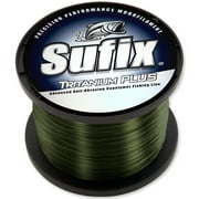 Sufix Tritanium Plus Dark Green Fishing Line (1200 yds) - 12 lb Test