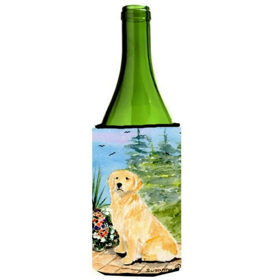 Golden Retriever Wine bottle sleeve Hugger - 24 Oz.