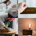 thumbnail image 3 of POWKOL - Reloj despertador digital de madera con carga inalámbrica, 3 configuraciones de alarma y 3 velocidades de atenuación, pantalla LED de tiempo, puerto de carga USB o 4 pilas AAA, para, 3 of 6