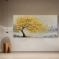 thumbnail image 6 of Golden/Green/Blue Tree of Life Paintings - Large Canvas Print Wall Art for Living Room, Bedroom, Office Decorations, Landscape Artworks with Framed, 60"X30", 6 of 7