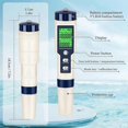 thumbnail image 5 of PH Meter & TDS Meter Digital Water Tester 5 in 1 Salinity Tester PH Temp EC and, 5 of 5