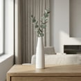 thumbnail image 3 of REGALWOVEN Ceramic Bud Vase for Flowers, Slim Decorative Vase with Narrow Opening, Small Matte Flower Vase for Single Stem White 1.7"L x 1.7"W x 5.9"H, 3 of 6