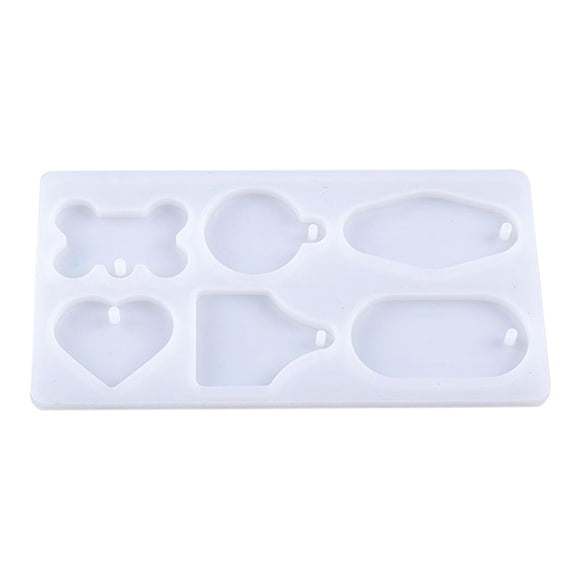Scienceny Molde de silicona Irregular, colgante de hueso de perro, molde de resina de silicona, espejo alto, fabricación de joyería DIY, molde de Artesanía Scienceny TO005162-00