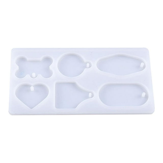 Kenally Molde de silicona Irregular, colgante de hueso de perro, molde de resina de silicona, espejo alto, fabricación de joyería DIY, molde de Artesanía Kenally TO005162-00