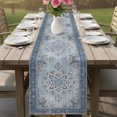 thumbnail image 4 of Table Runners 70 Inches Long Dress Scarves, Vintage Boho Farmhouse Coffee/Dining/Kitchen Table Decor, Holiday Table Runner, Retro Rustic Ethnic Tribal Floral Print 13x70 Inch, 4 of 7