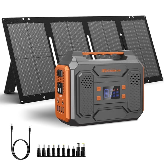 Generador solar portátil ZeroKor 300W Central eléctrica 280Wh 110V